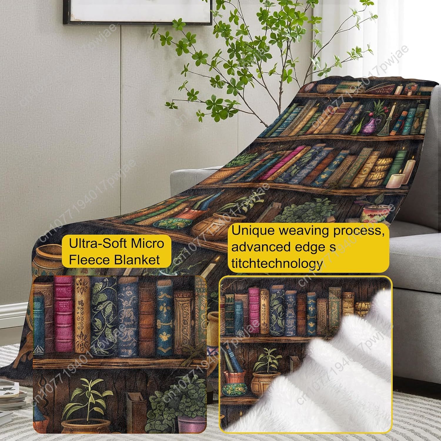 Cobertor de estante vintage pa - Quality Home Textiles avaliação e preço