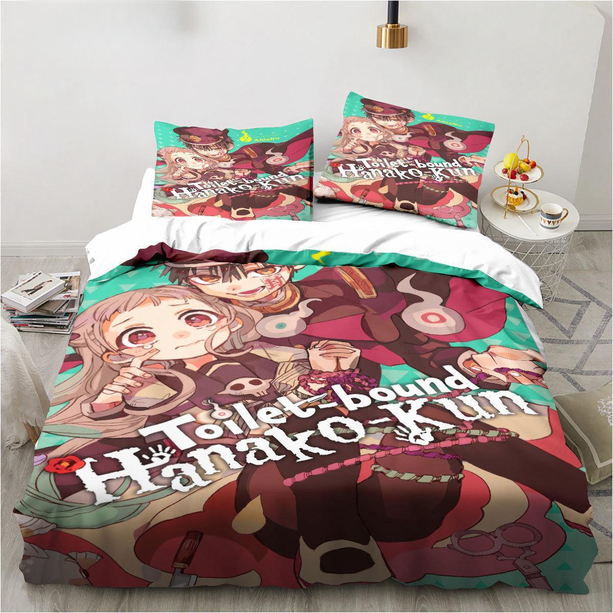Anime toalete-bound hanako-kun - Linen Duvet Cover avaliação e preço